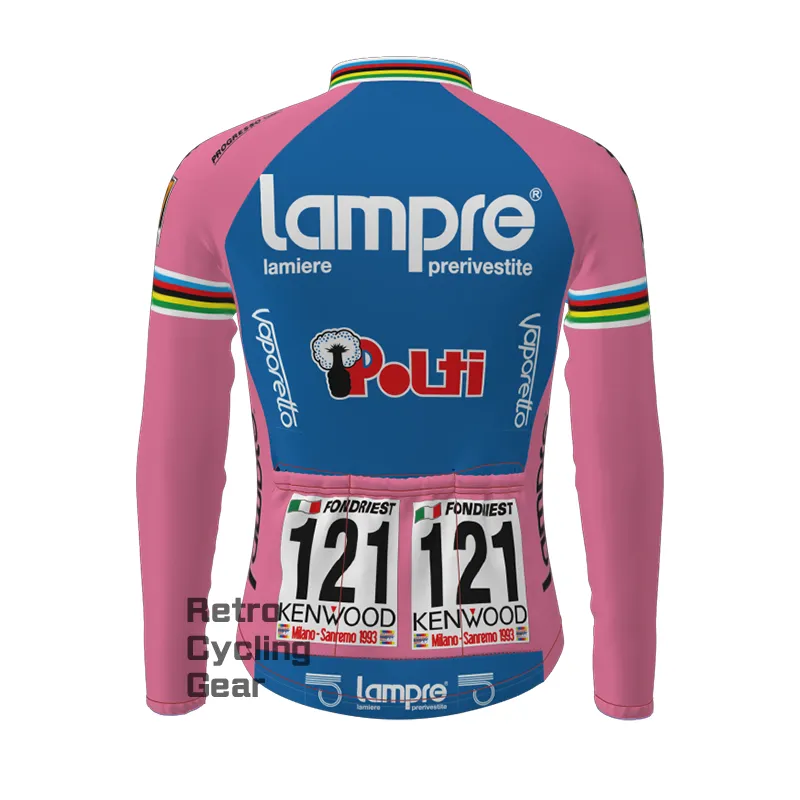 2013 lampre Retro Long Sleeve Cycling Kits