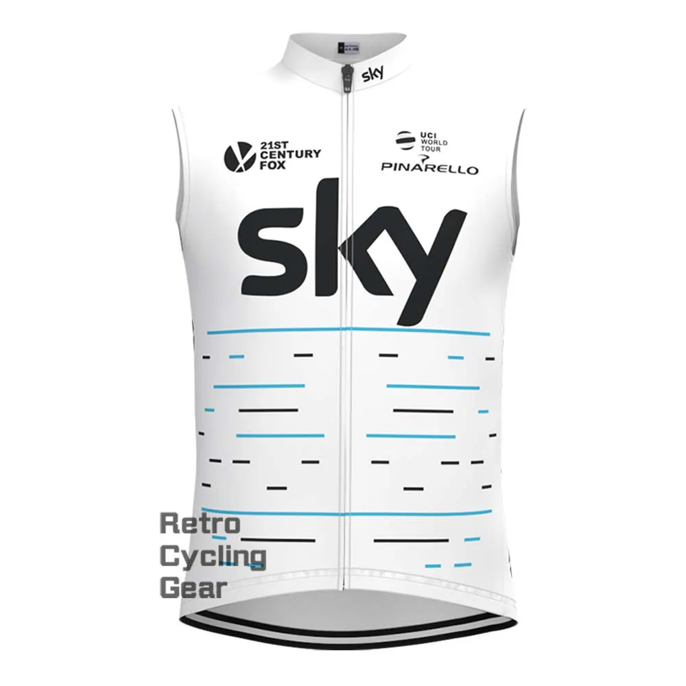 2017 white sky Retro Long Sleeve Cycling Kits