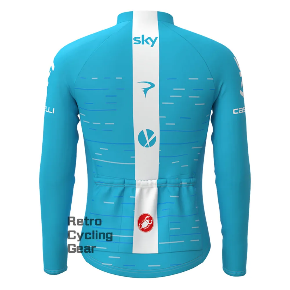 2018 blue sky Retro Long Sleeve Cycling Kits