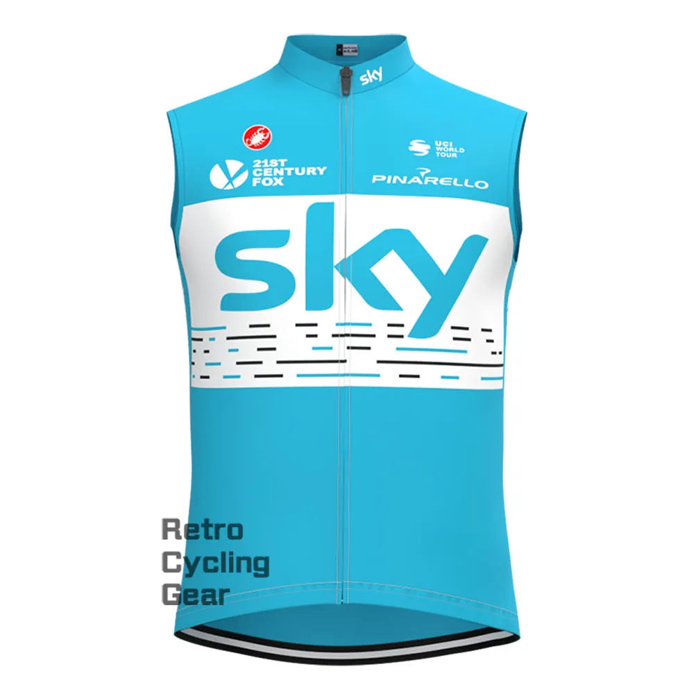 2018 blue sky Retro Long Sleeve Cycling Kits