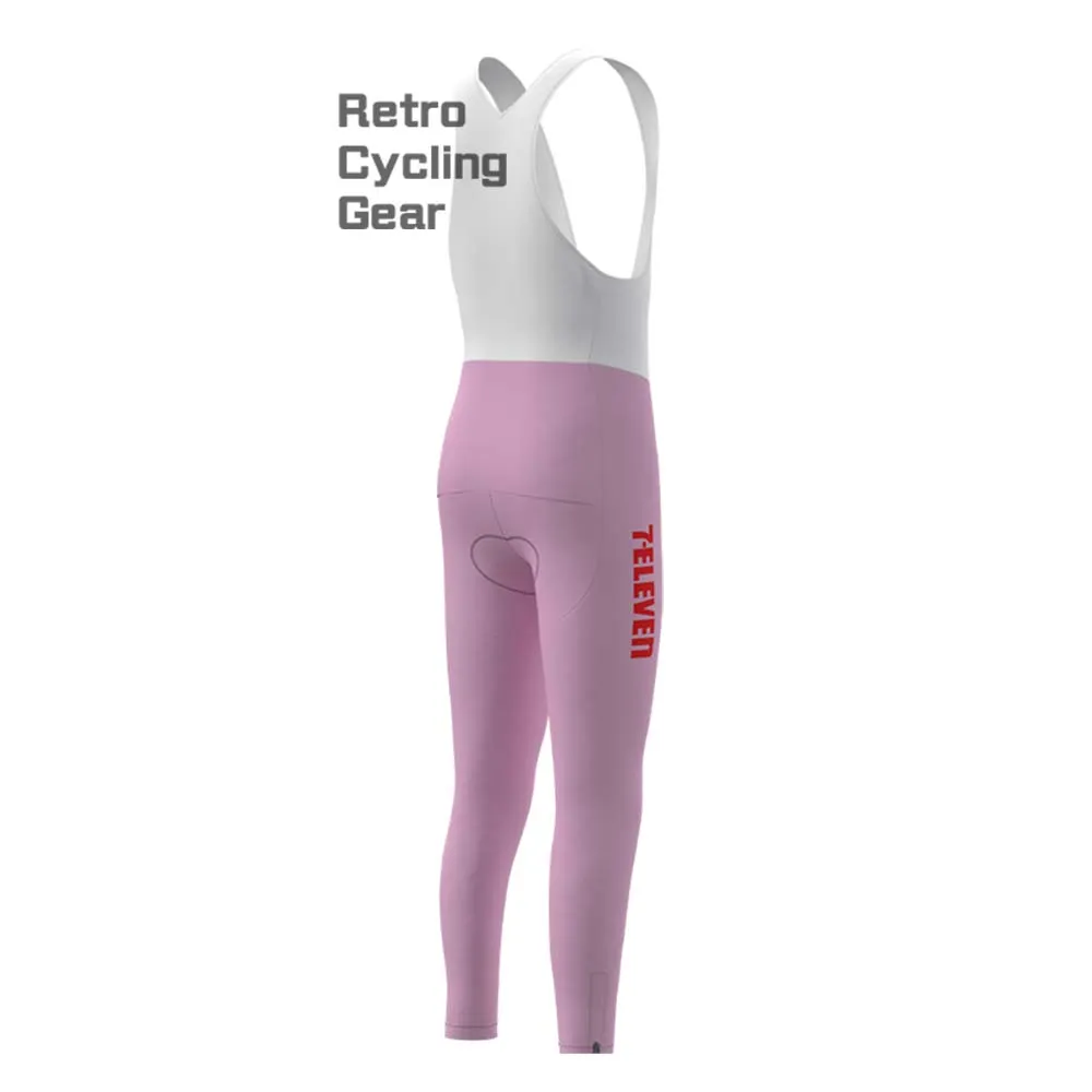 7-ELEVEN Pink Fleece Retro Long Cycling Kits