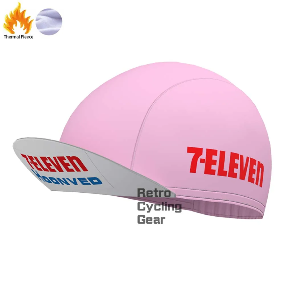 7-ELEVEN Pink Fleece Retro Long Cycling Kits