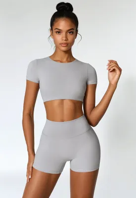 A&A Flexi Crop Top & Shorts Set