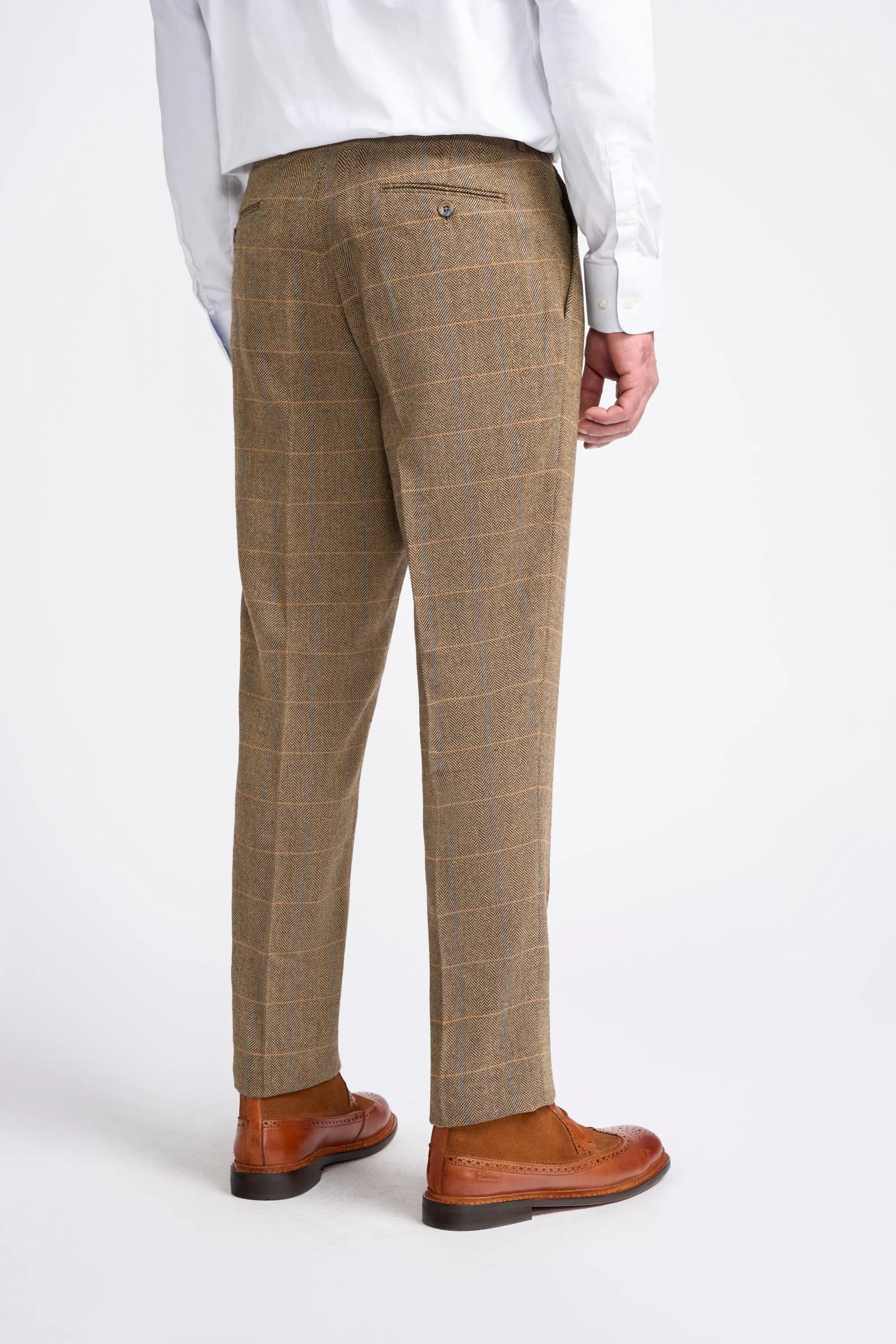 Albert Brown Short Tweed Three Piece Suit