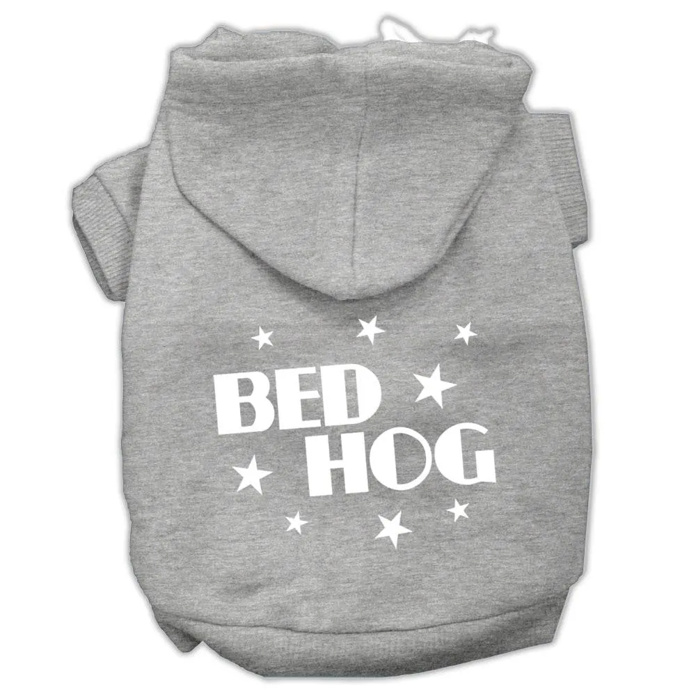 Bed Hog Screen Printed Pet Hoodies Grey Size Xl (16)