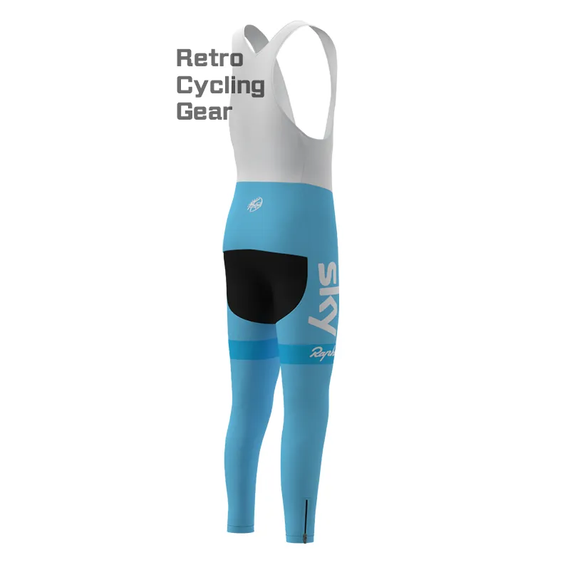 Blue sky Fleece Retro Long Cycling Kits