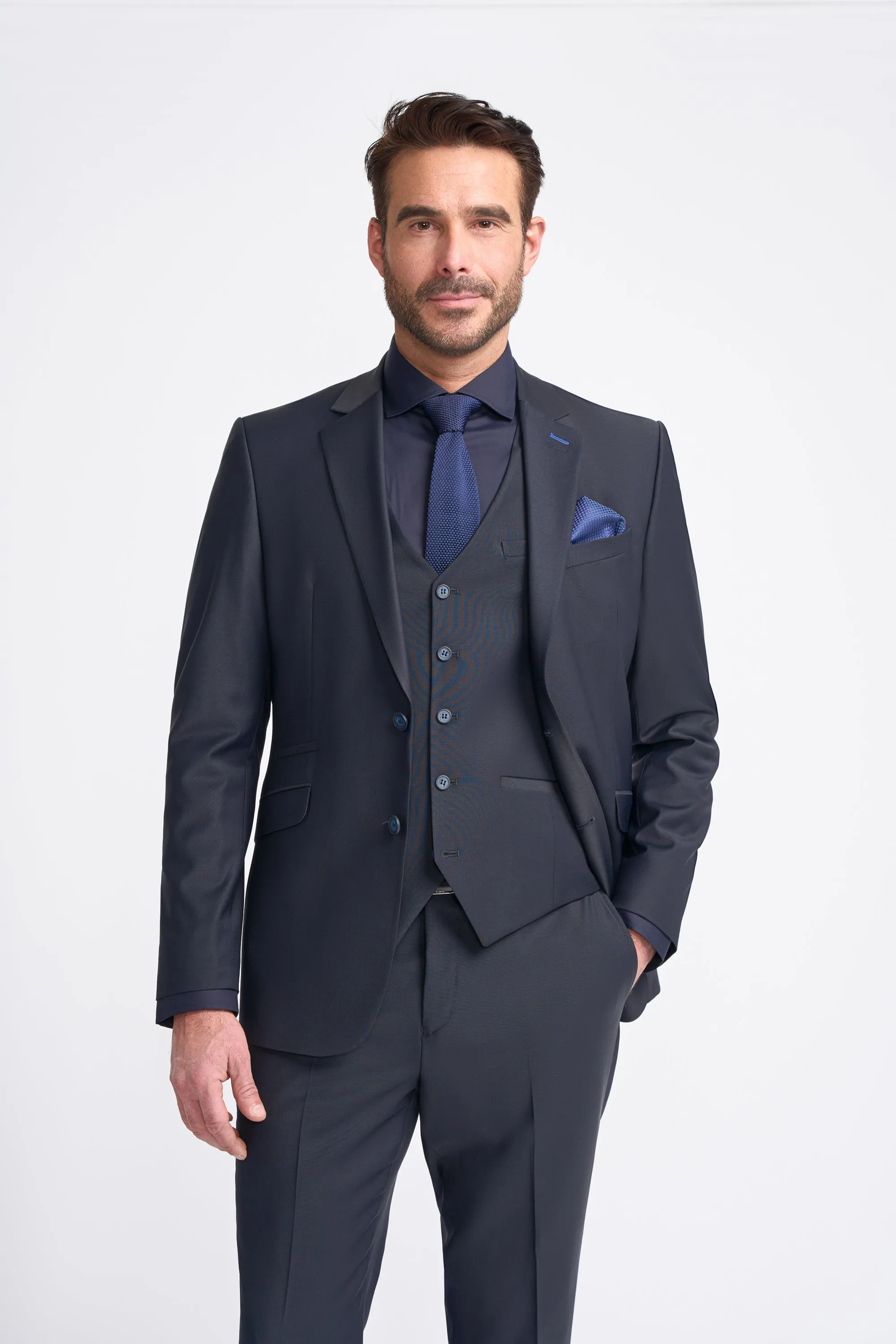 Bond Midnight Navy Three Piece Suit