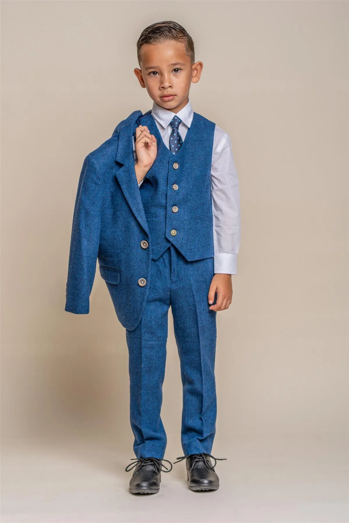 Boys Orson Blue Three Piece Suit