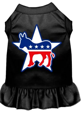 Democrat Screen Print Dress Black Xxxl (20)