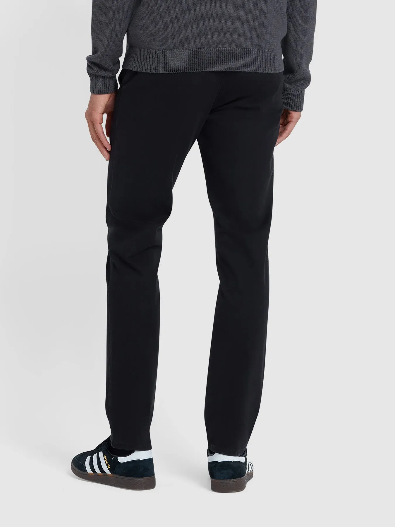 Elm Slim Fit Chinos In Black