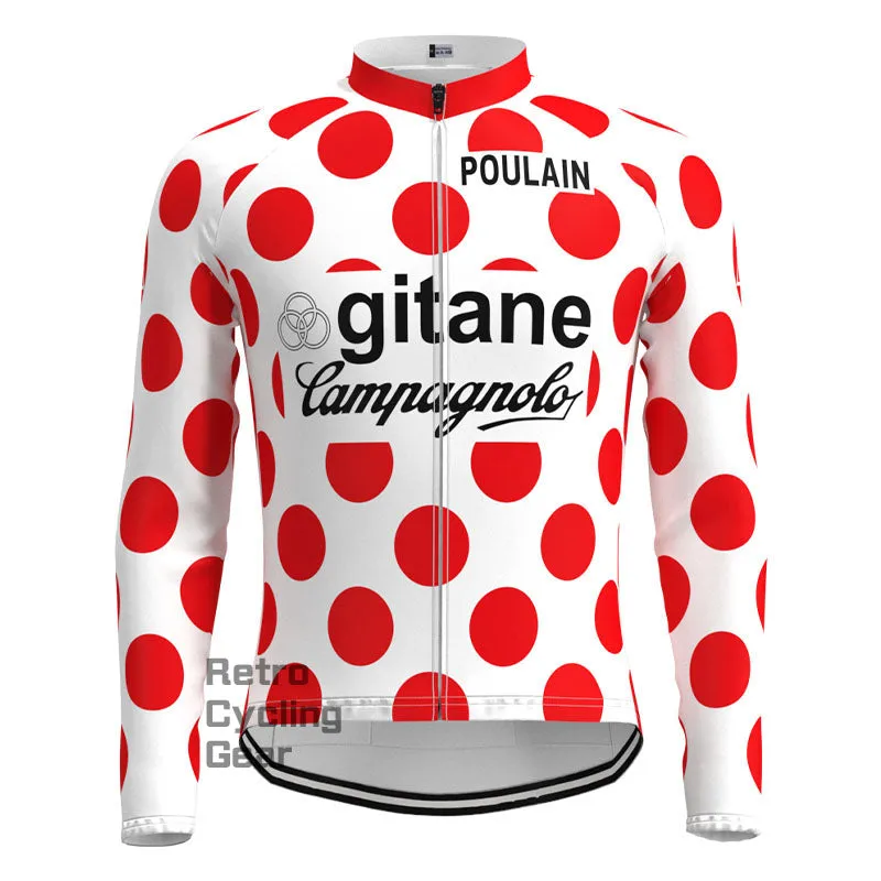 gitane Red dot Retro Long Sleeve Cycling Kit