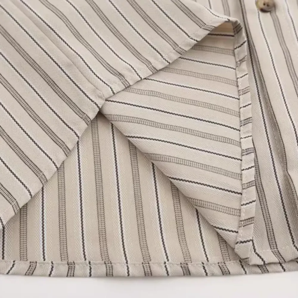 “Japanese Retro Striped” Shirts