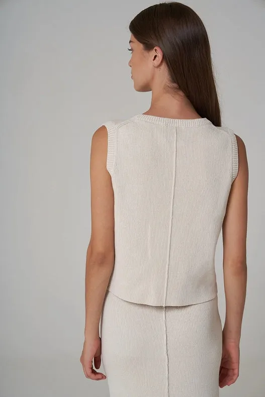 Lamya Cropped Vest