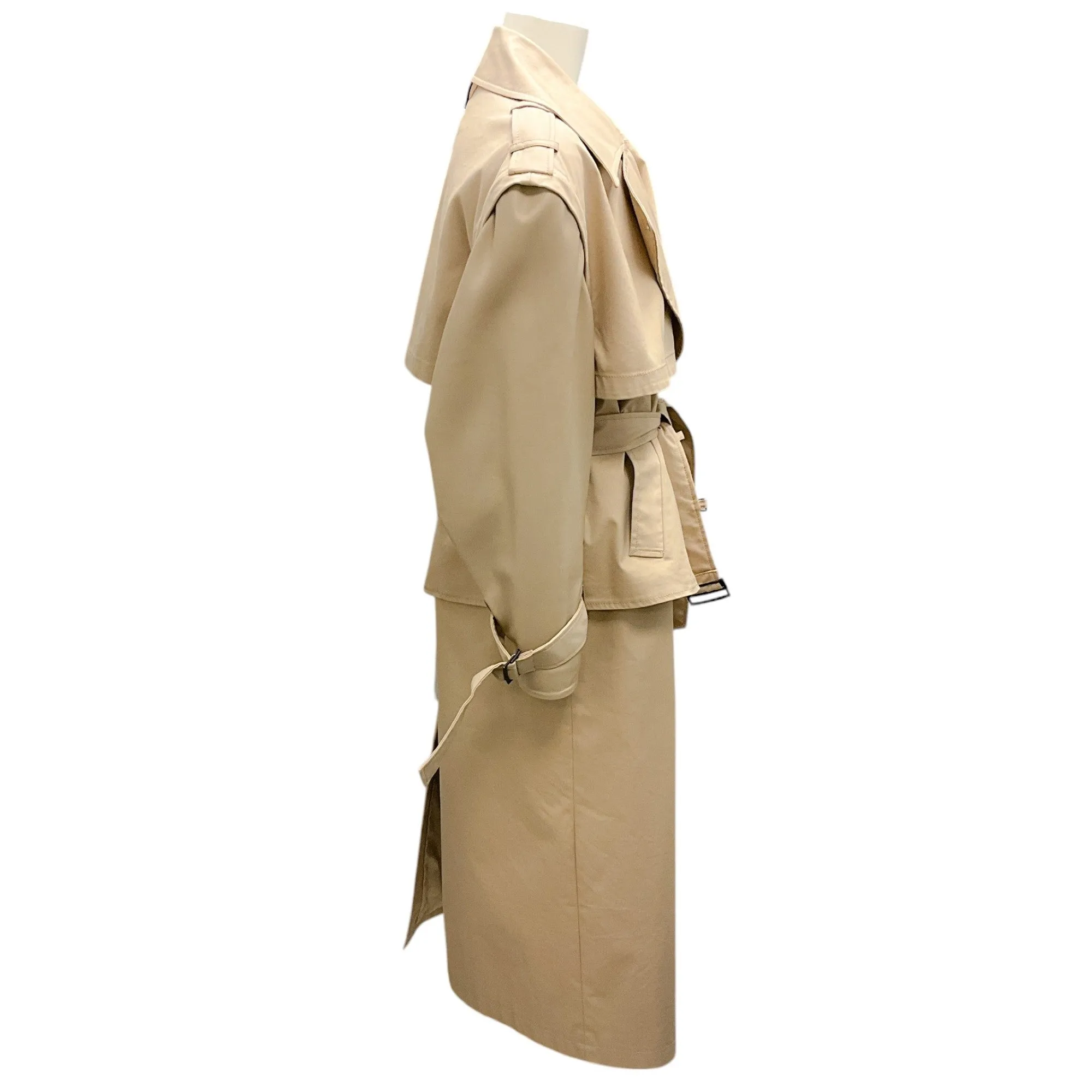 Mackage Beige Convertible Mckenna Trench Coat