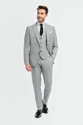 Malibu Grey Three Piece Suit