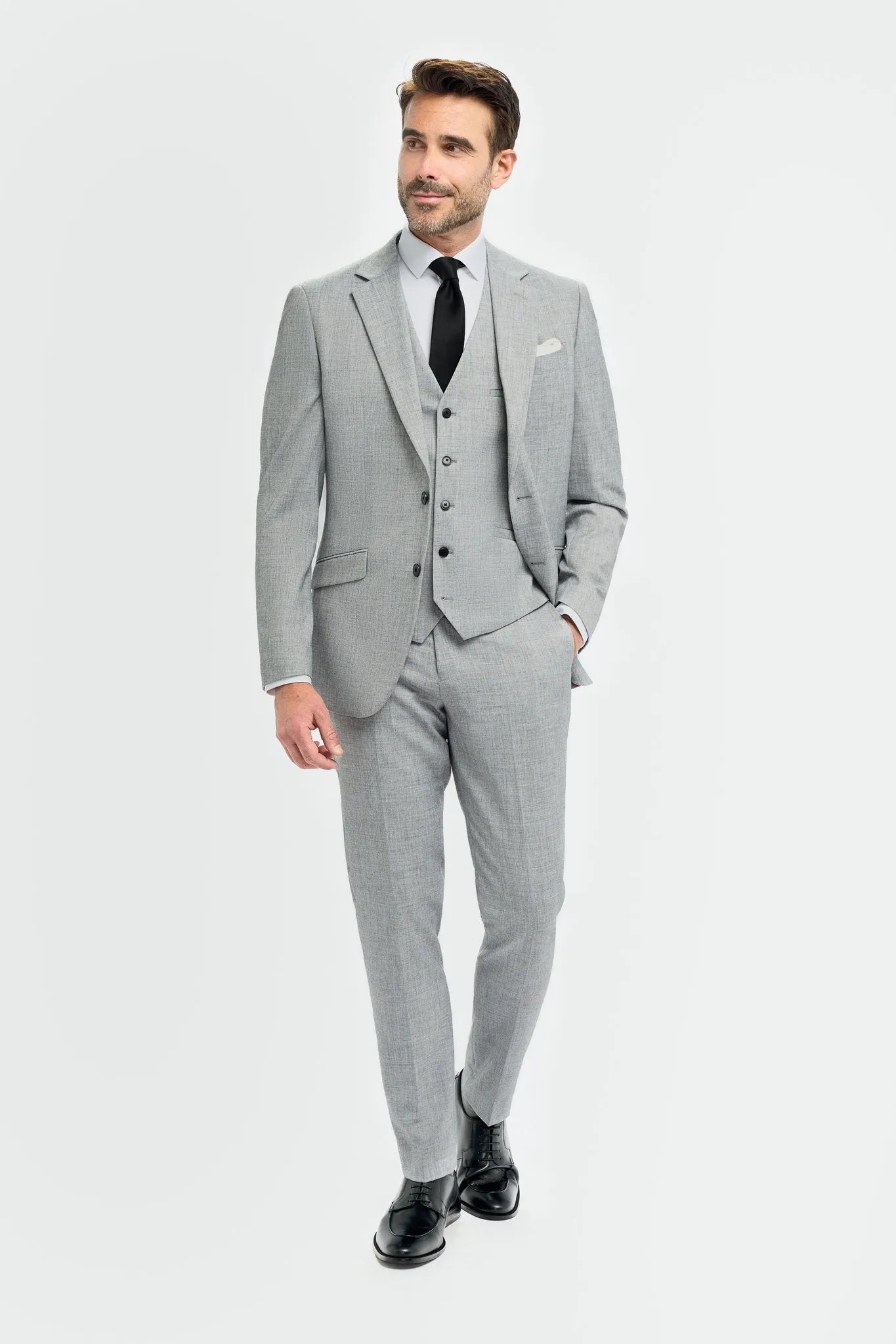 Malibu Grey Three Piece Suit