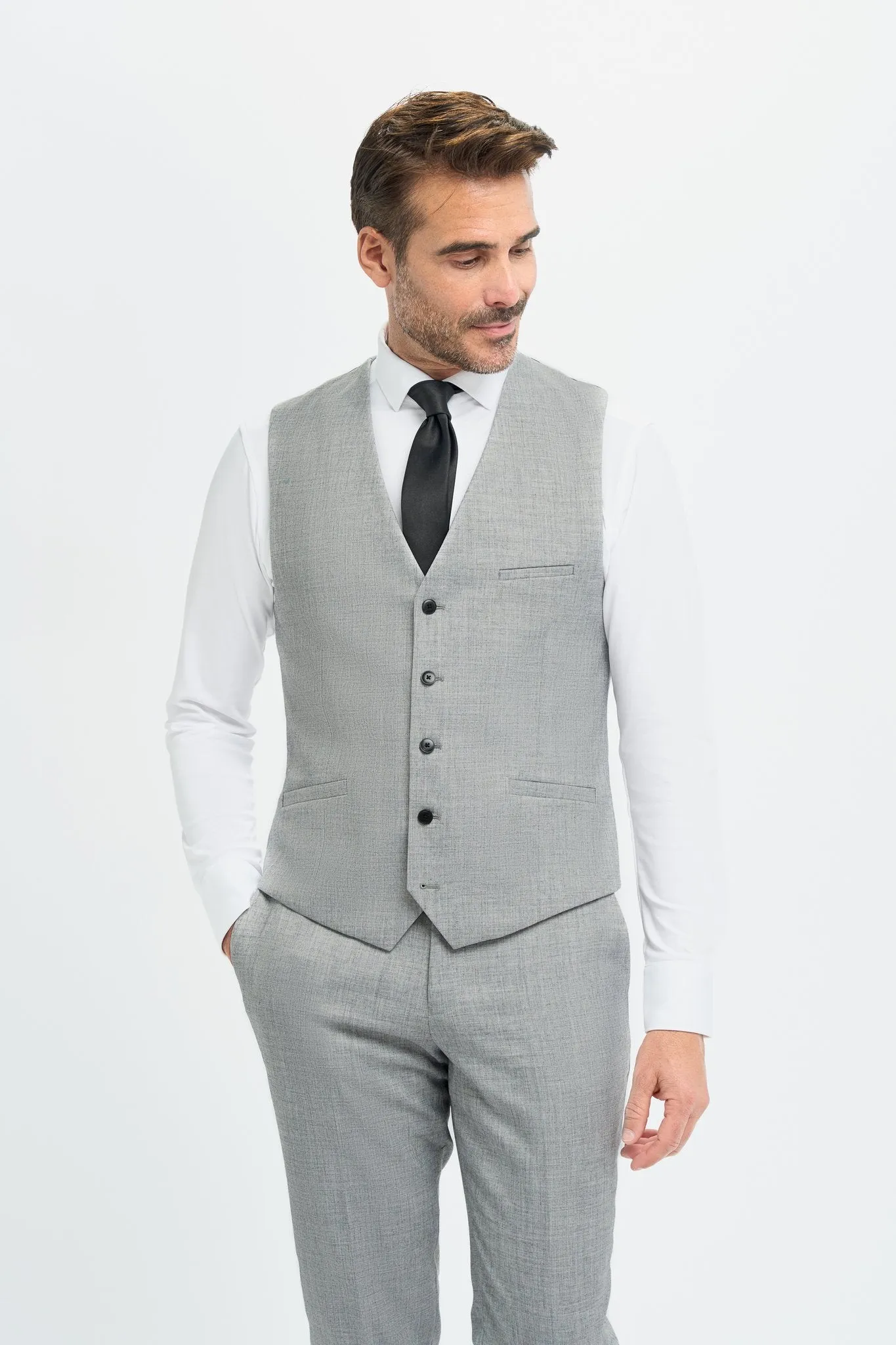 Malibu Grey Three Piece Suit