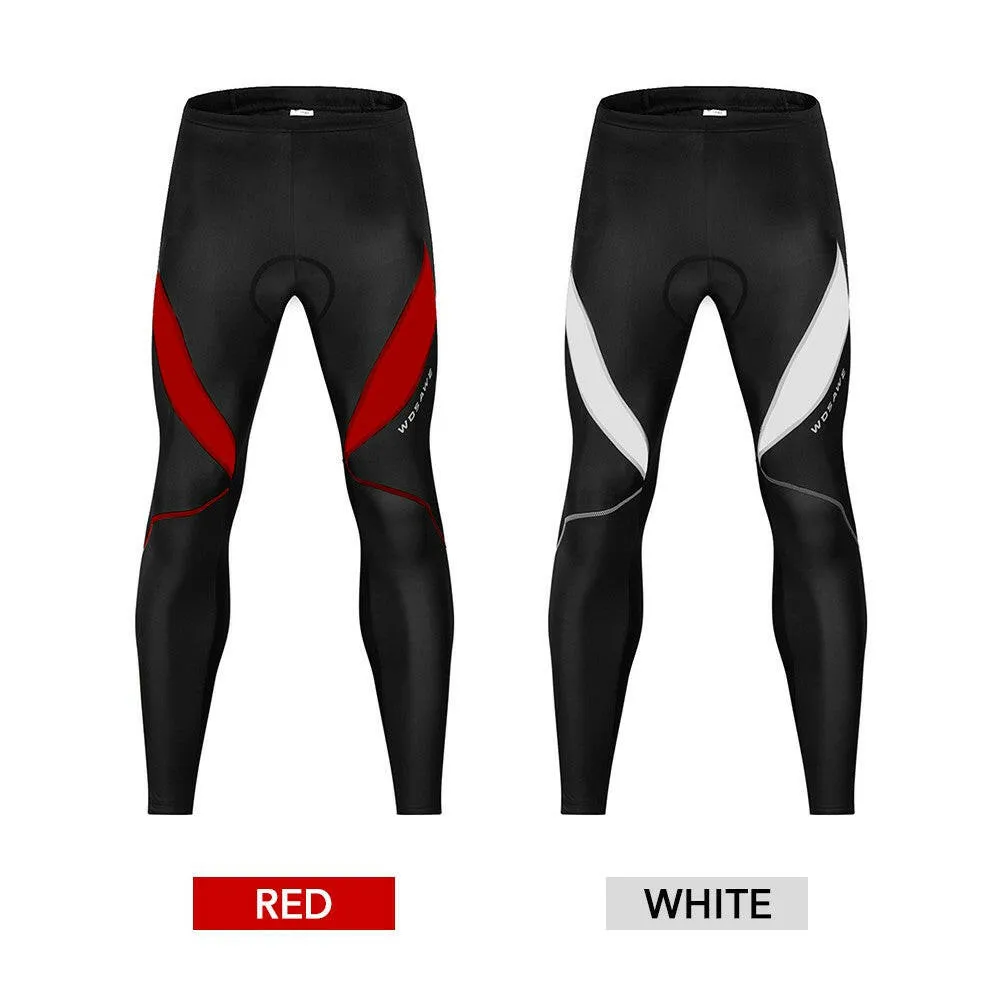 Men Bicycle Pants 3D Padded Road Bike Cycling Pants Windproof Thermal Biking Running Tights