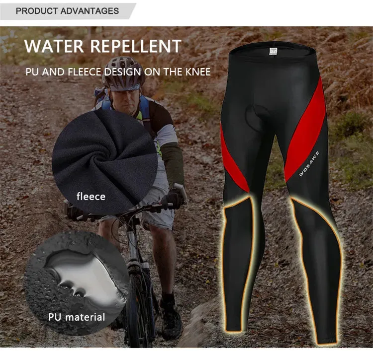 Men Cycling Trouser Tights Bicycle Bike 3D Gel Padded Reflective Legging MTB Bike Spring Autumn Cycling Pants