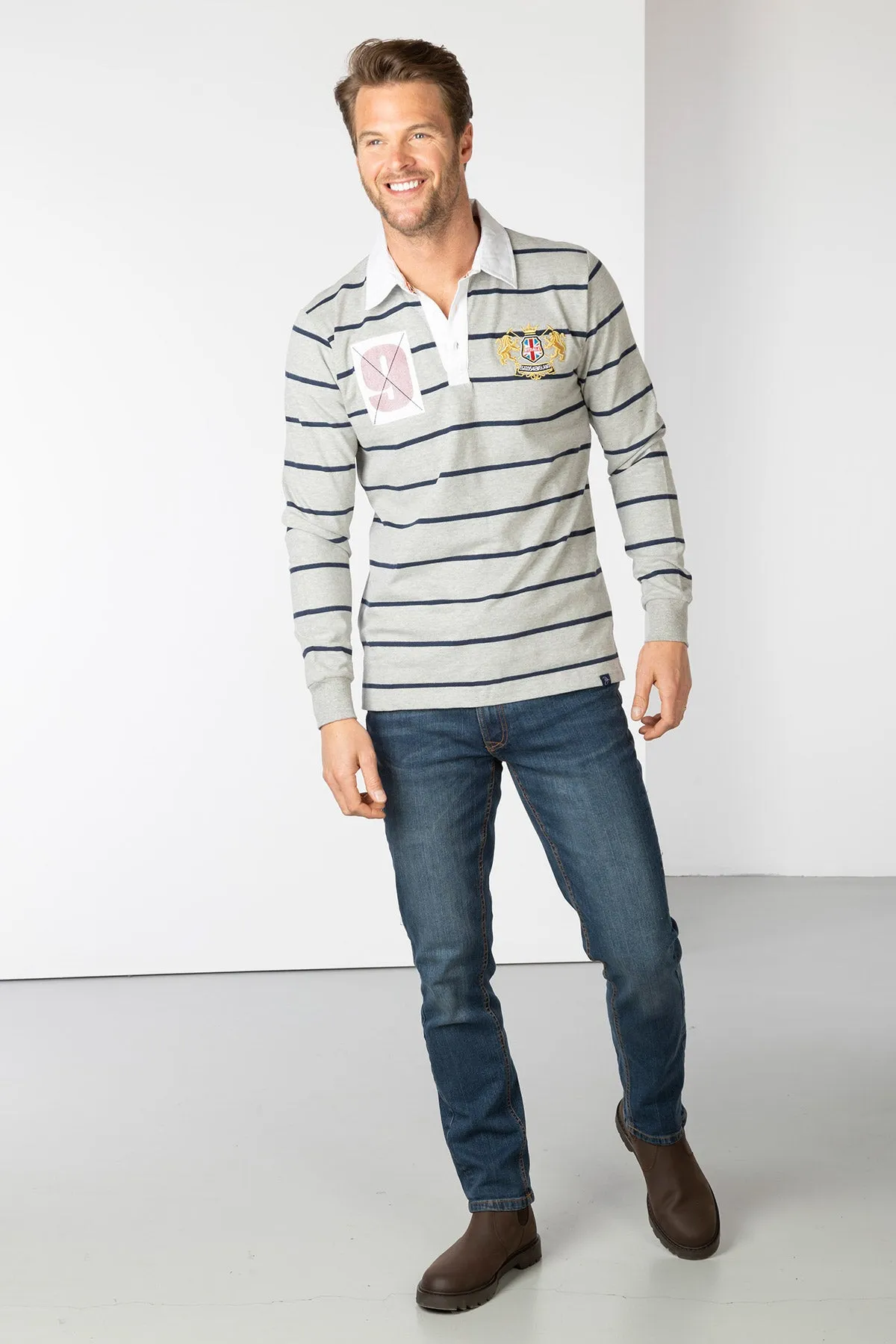 Men's Striped Rugby Shirt - Patley