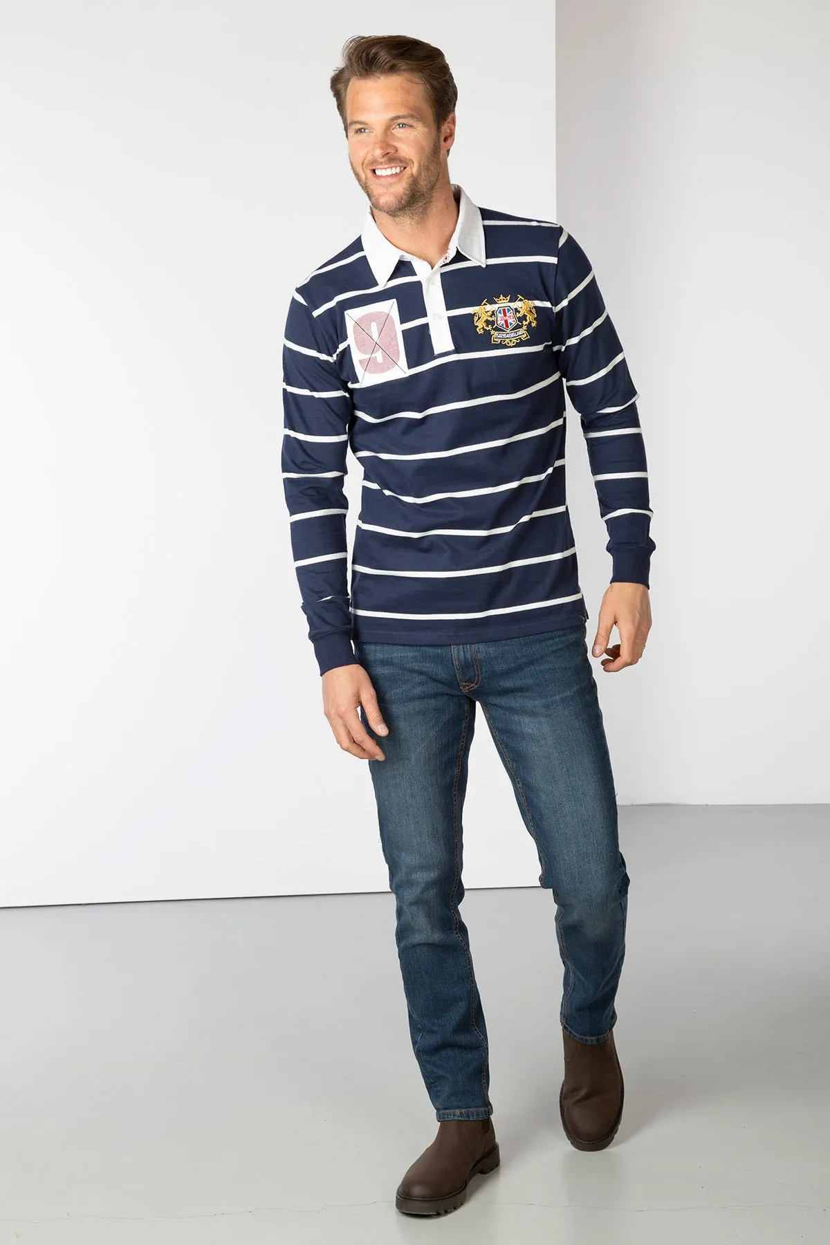 Men's Striped Rugby Shirt - Patley