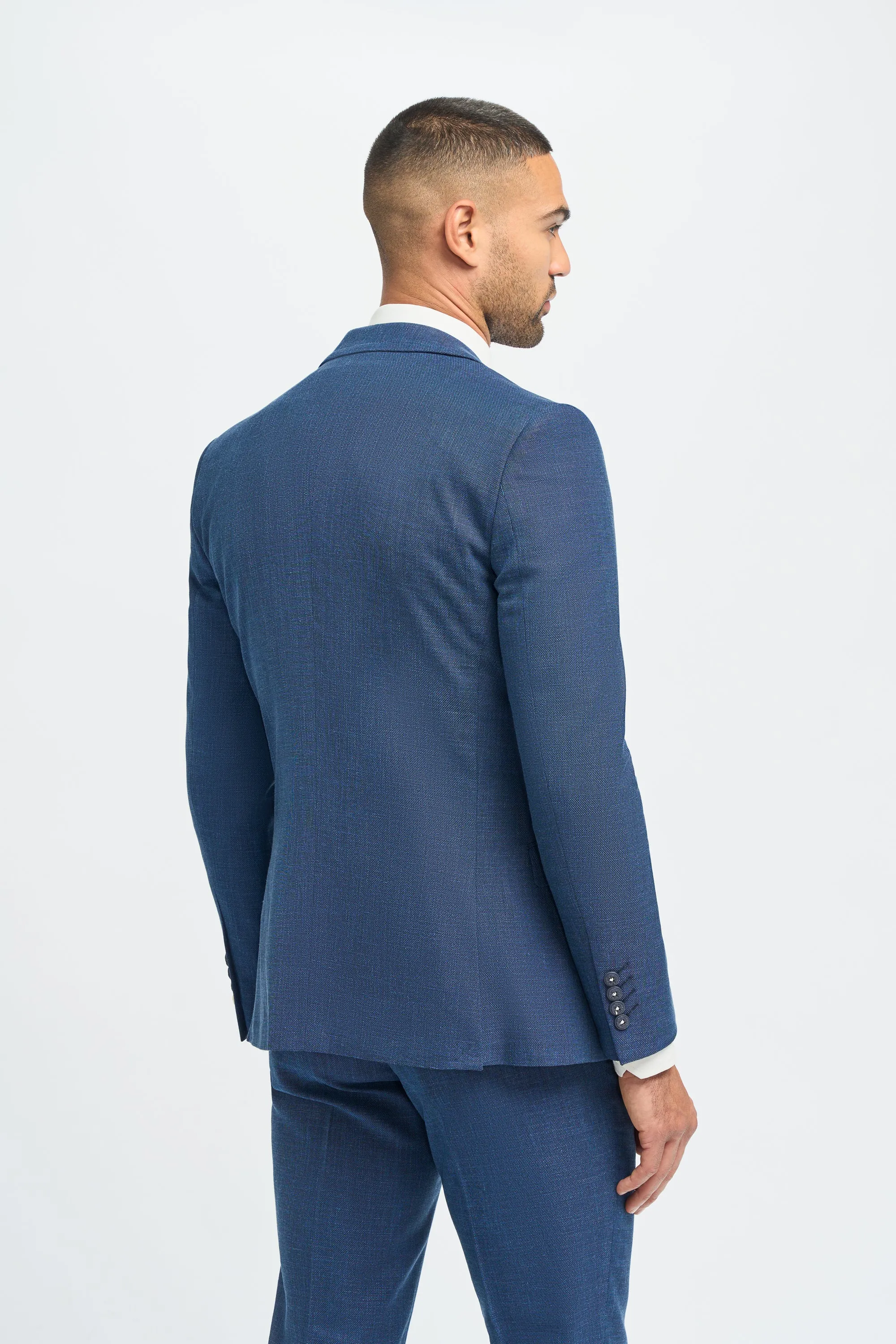 Miami Blue Three Piece Suit