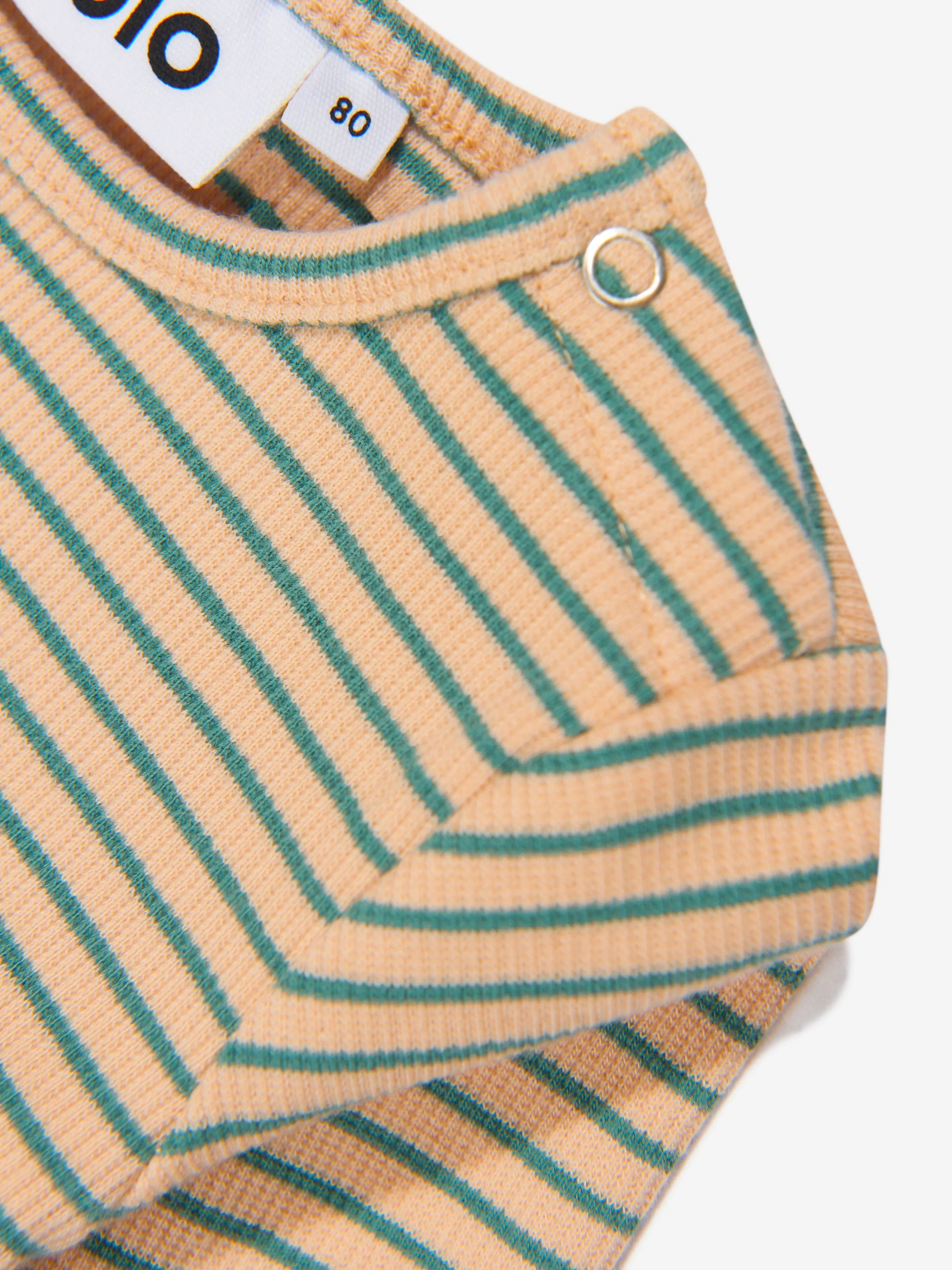 Molo Baby Girls Long Sleeve Striped Bramble Dress