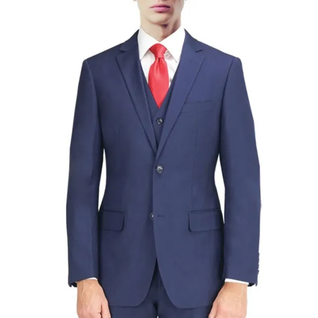 New York Man Italian Designer Navy 2 Piece Suit (available in Slim or Modern fit)