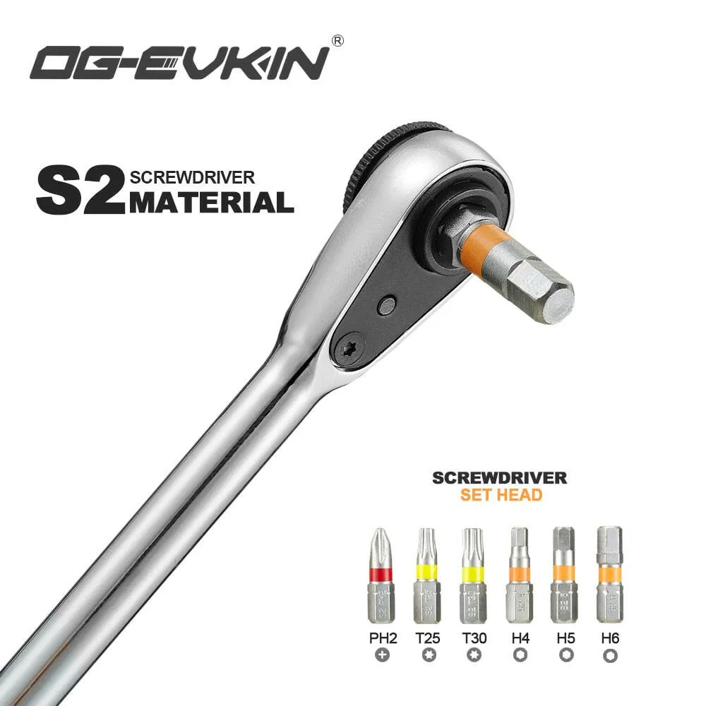 OG-EVKIN RT-01 Cycling Multifunctional Bike Bicycle Repair Tool Kits Ratchet Screw Bike Screwdriver MTB Road Tool Sets Equipment