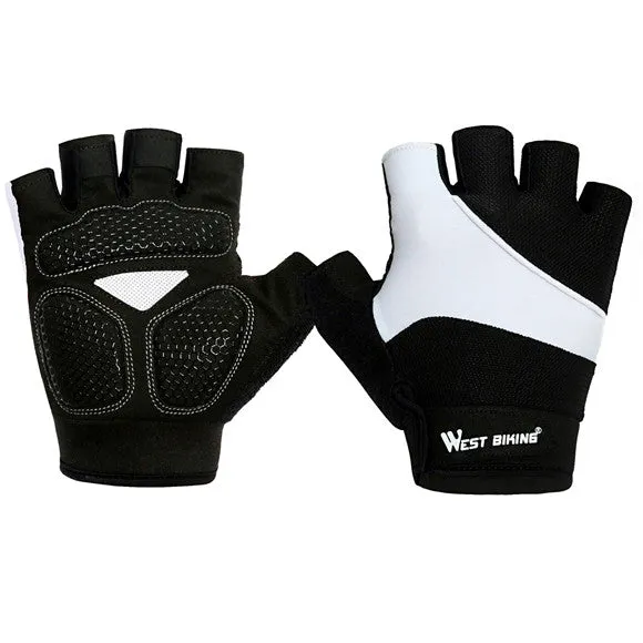 Quick Dry Breathable Mesh Half Finger Bicycle Gloves