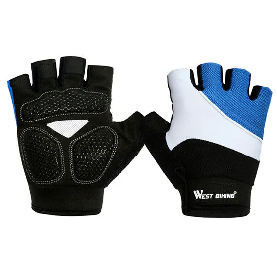 Quick Dry Breathable Mesh Half Finger Bicycle Gloves