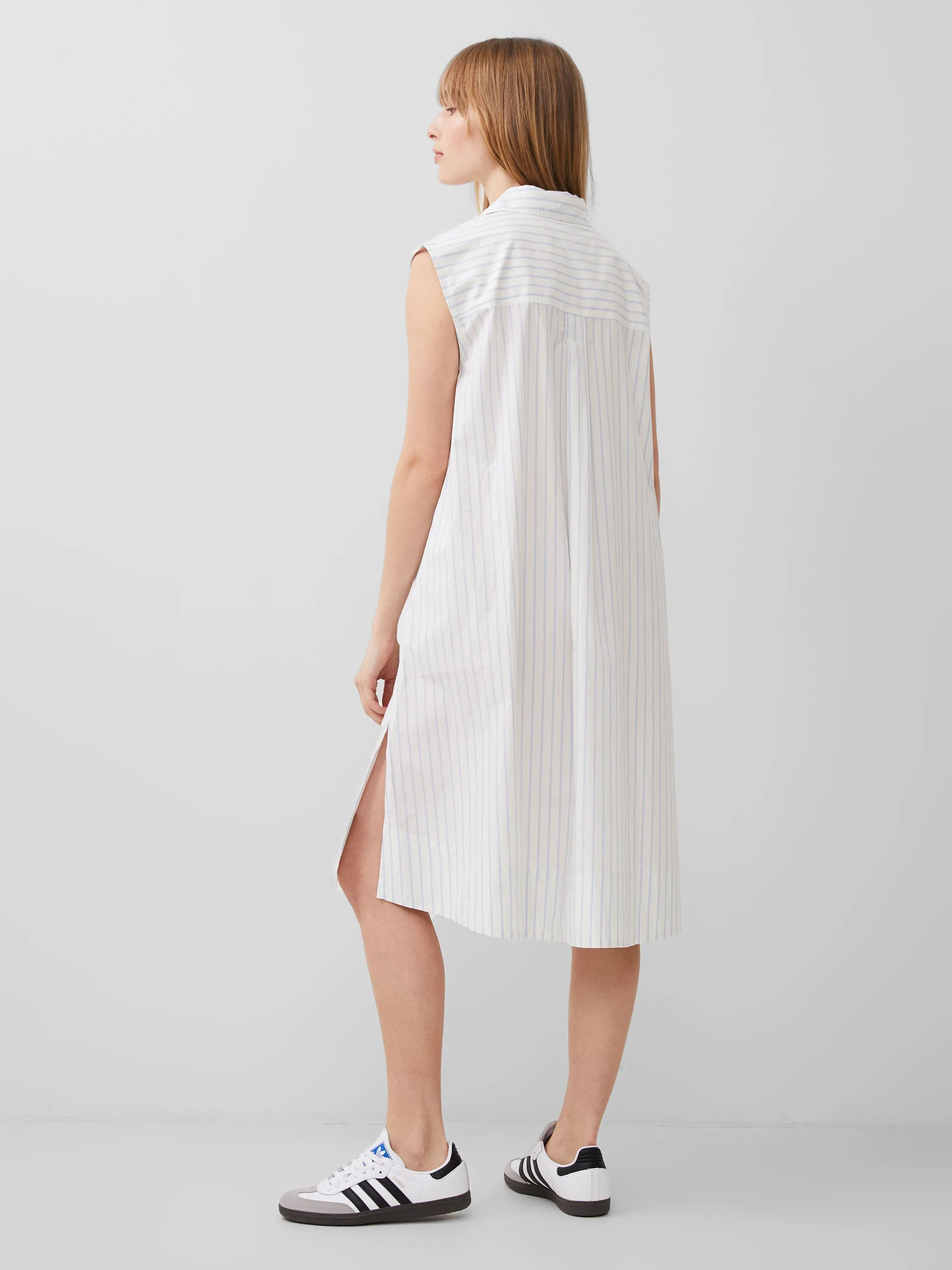 Rhodes Poplin Stripe Shirt Dress