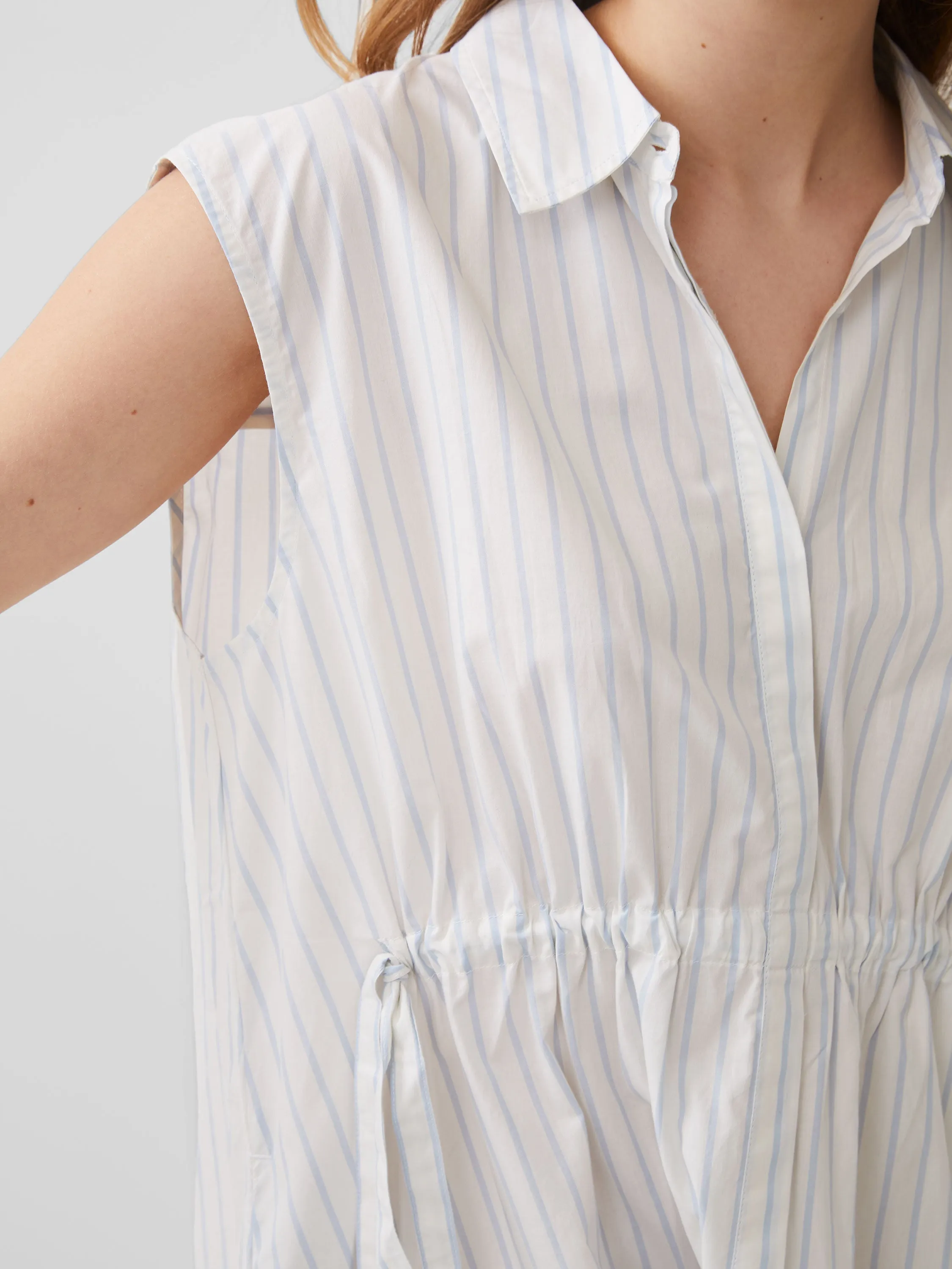 Rhodes Poplin Stripe Shirt Dress