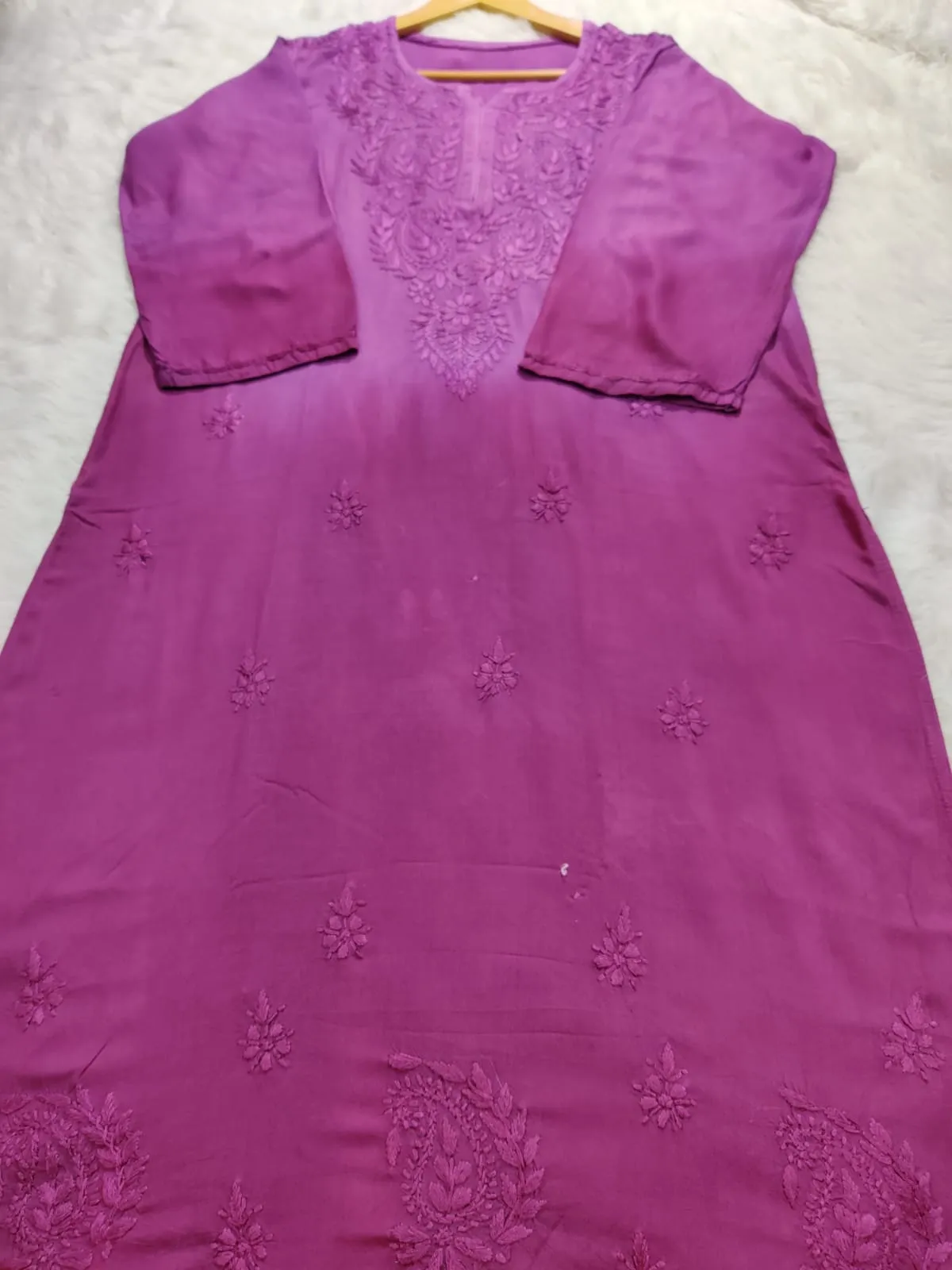 Riva Rayon Ombre Chikankari Kurtis