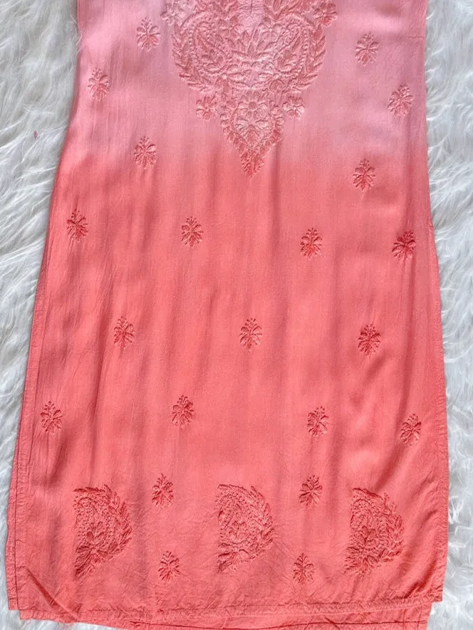 Riva Rayon Ombre Chikankari Kurtis