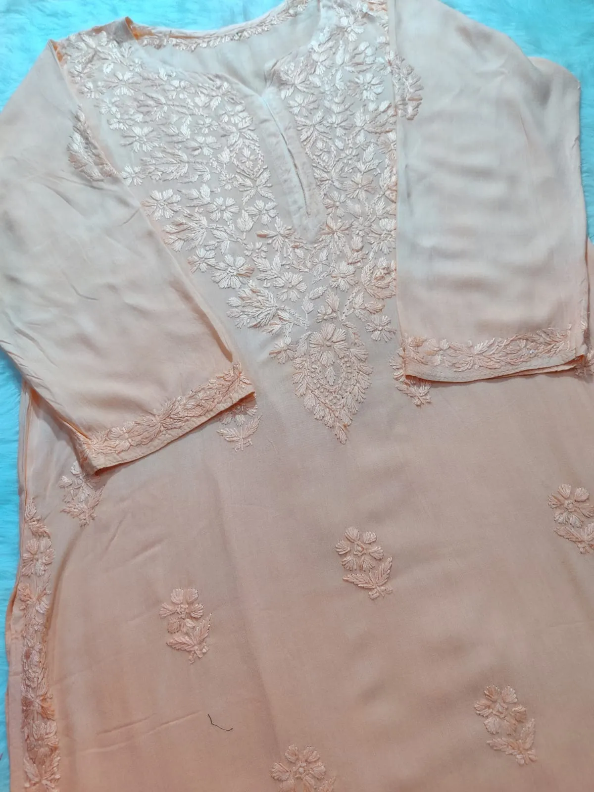 Riva Rayon Ombre Chikankari Kurtis