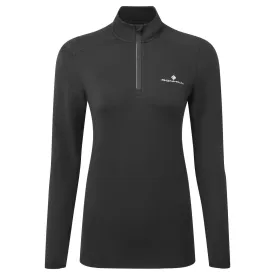 Ronhill Core Thermal Half Zip (Womens) - Black/Bright White