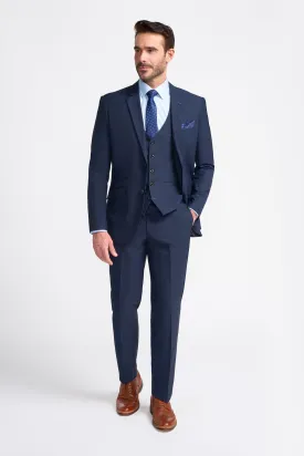 Seeba Navy Long Three Piece Suit