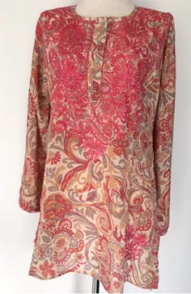 Silk Tunic in Pink