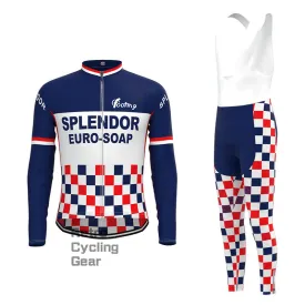 SPLENDOR Speckle Retro Long Sleeve Cycling Kit