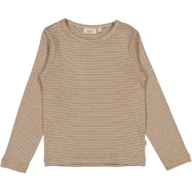 T-Shirt Nor LS - affogato stripe