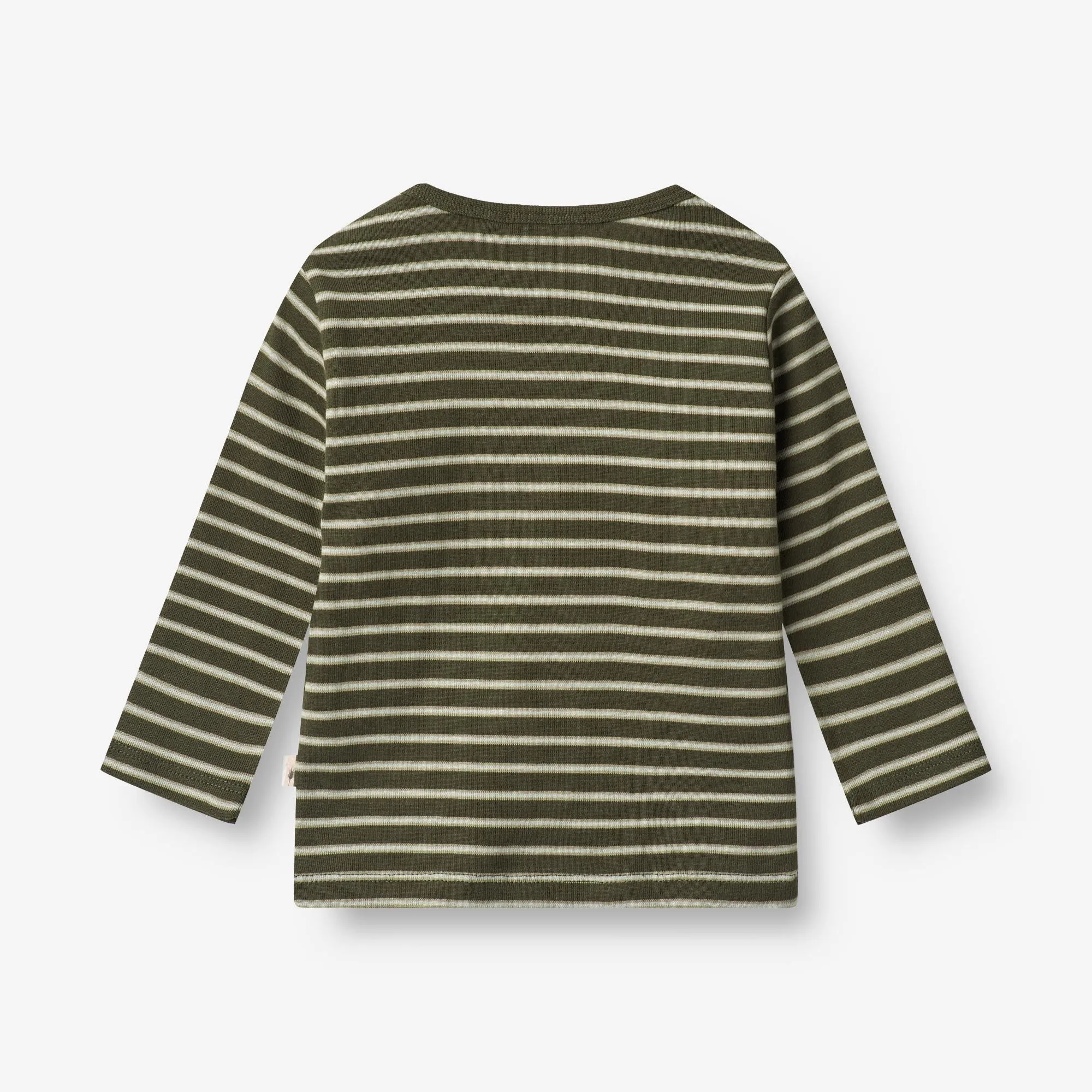 T-Shirt Stig | Baby - dark green stripe