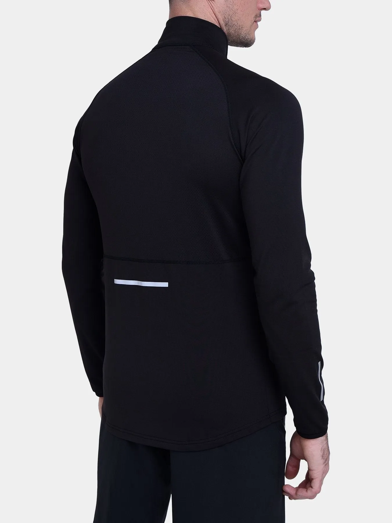 Winter Run Thermal Long Sleeve Running Top For Men With Brushed Inner Fabric