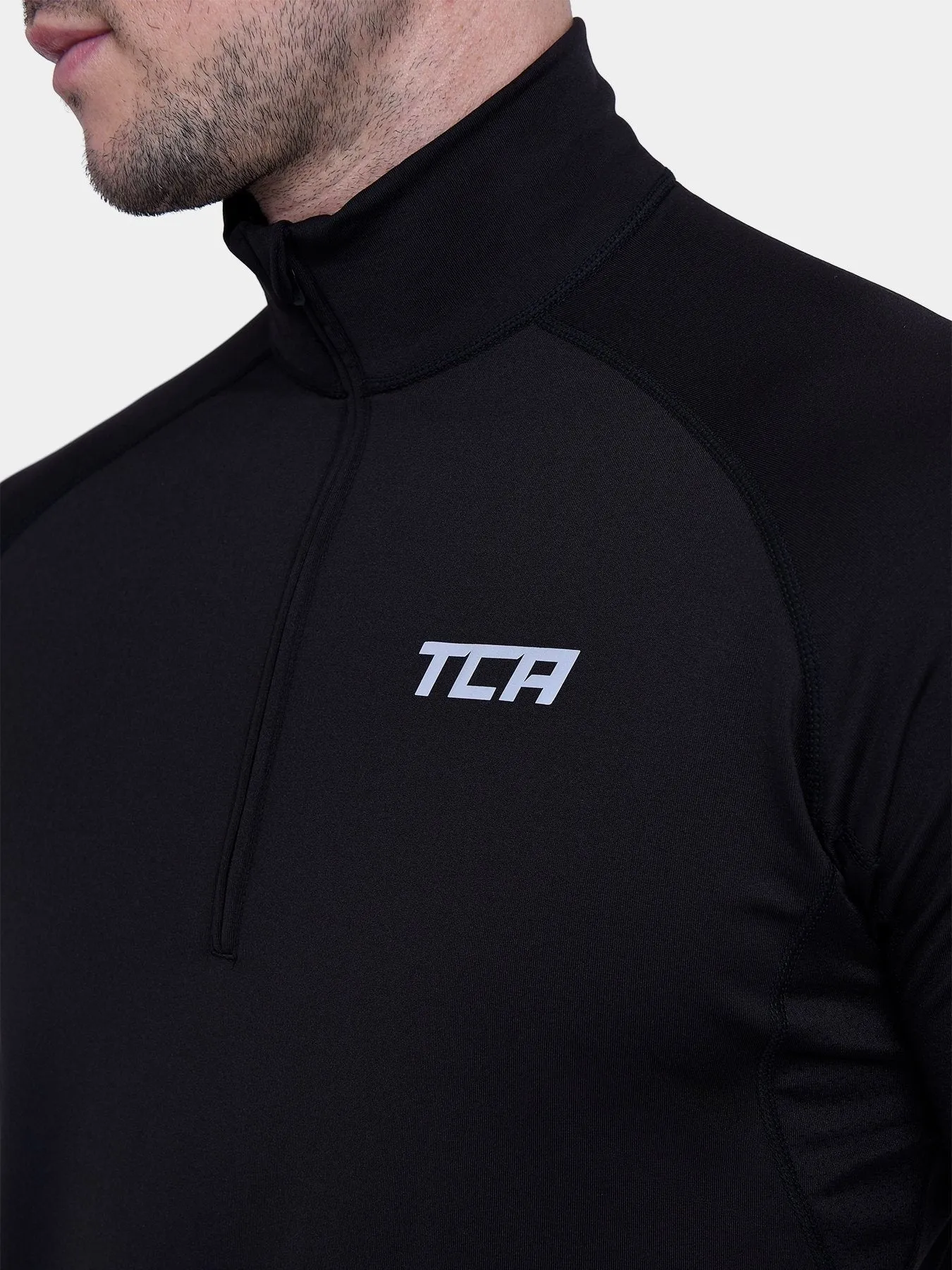 Winter Run Thermal Long Sleeve Running Top For Men With Brushed Inner Fabric