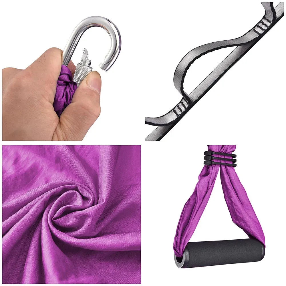 Yescom Yoga Swing Aerial Yoga Inversion Sling with Ceiling Hooks